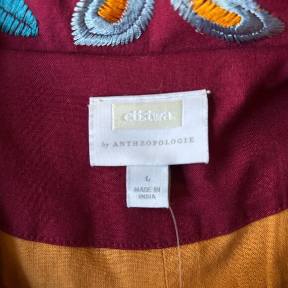 Anthropologie Ett:twa Woodstock Embroidered Jacket | NWT | Artisan Boho | L - Picture 3 of 10